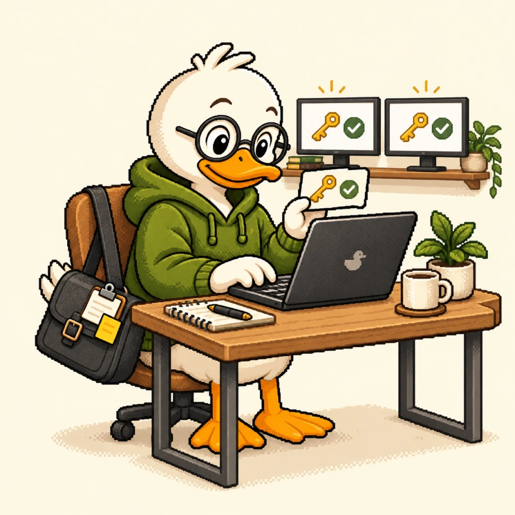 Крякослав вводит ключ из письма в приложение на Mac